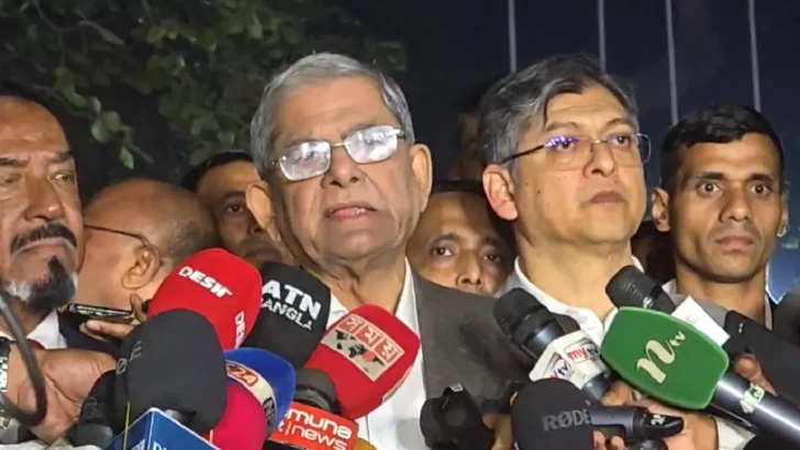 সরকারকে দ্রুত নির্বাচন দেওয়ার কথা বলেছি : মির্জা ফখরুল